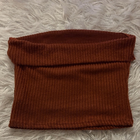 SHEIN Rust Ribbed Tank Top - Picture 2 of 2